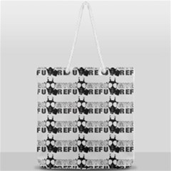 Gloomy Future  - Gas Mask And Pandemic Threat - Corona Times Full Print Rope Handle Tote (large) by DinzDas