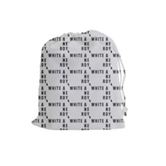 White And Nerdy - Computer Nerds And Geeks Drawstring Pouch (large) by DinzDas
