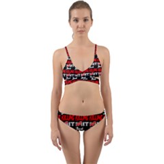 Just Killing It - Silly Toilet Stool Rocket Man Wrap Around Bikini Set by DinzDas