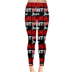 Just Killing It - Silly Toilet Stool Rocket Man Inside Out Leggings by DinzDas