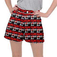 Just Killing It - Silly Toilet Stool Rocket Man Ripstop Shorts by DinzDas