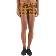 Inka Cultur Animal - Animals And Occult Religion Yoga Shorts by DinzDas