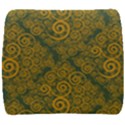 Abstract Flowers And Circle Back Support Cushion View1
