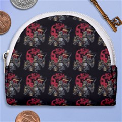 Middle Ages Knight With Morning Star And Horse Horseshoe Style Canvas Pouch by DinzDas