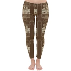 A Cookie A Day Keeps Sadness Away Classic Winter Leggings by DinzDas