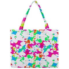 Bright Multicolored Abstract Print Mini Tote Bag by dflcprintsclothing