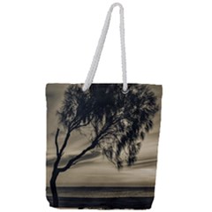Coast Sunset Scene, Montevideo, Uruguay Full Print Rope Handle Tote (large) by dflcprintsclothing