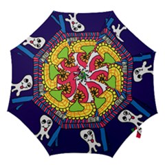 Circus Ghosts Digital Hook Handle Umbrellas (large)
