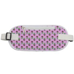 Headphones Girl Pink Rounded Waist Pouch by snowwhitegirl