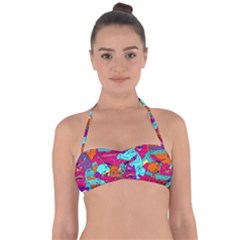 Dinos Halter Bandeau Bikini Top by Sobalvarro