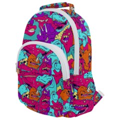 Dinos Rounded Multi Pocket Backpack by Sobalvarro