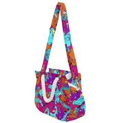 Dinos Rope Handles Shoulder Strap Bag by Sobalvarro