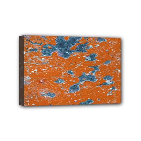 Vivid Grunge Abstract Print Mini Canvas 6  X 4  (stretched) by dflcprintsclothing