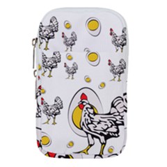 Roseanne Chicken, Retro Chickens Waist Pouch (small) by EvgeniaEsenina