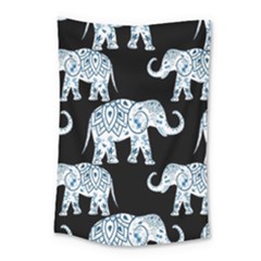 Elephant-pattern-background Small Tapestry by Sobalvarro