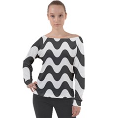 Copacabana  Off Shoulder Long Sleeve Velour Top by Sobalvarro