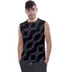 Black And White Geo Print Men s Regular Tank Top by dflcprintsclothing