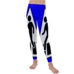 Cross Crossing Crosswalk Line Walk Kids  Lightweight Velour Leggings