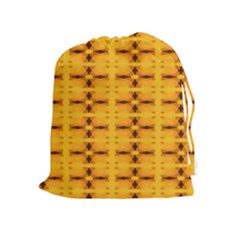 Digital Illusion Drawstring Pouch (xl) by Sparkle