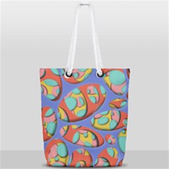 The Right Work Full Print Rope Handle Tote (small) by emmamatrixworm
