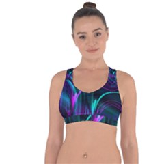 Drunk Vision Cross String Back Sports Bra by MRNStudios