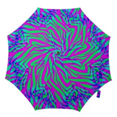 Wild And Crazy Zebra Hook Handle Umbrellas (large) by Angelandspot