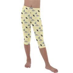 Bluefishes Kids  Lightweight Velour Capri Leggings 
