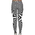Abstract Zebra Stripes Pattern Classic Yoga Leggings View2