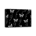 Black and White Butterfly Pattern Mini Canvas 6  x 4  (Stretched) View1