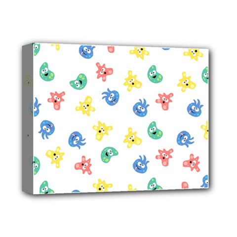 Cute Cartoon Germs Viruses Microbes Deluxe Canvas 14  X 11  (stretched) by SpinnyChairDesigns