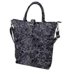 Comic Book Camouflage Buckle Top Tote Bag by SpinnyChairDesigns