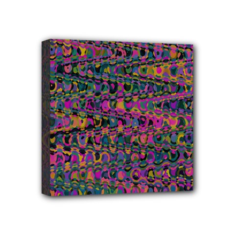 Colorful Bohemian Mosaic Pattern Mini Canvas 4  X 4  (stretched) by SpinnyChairDesigns