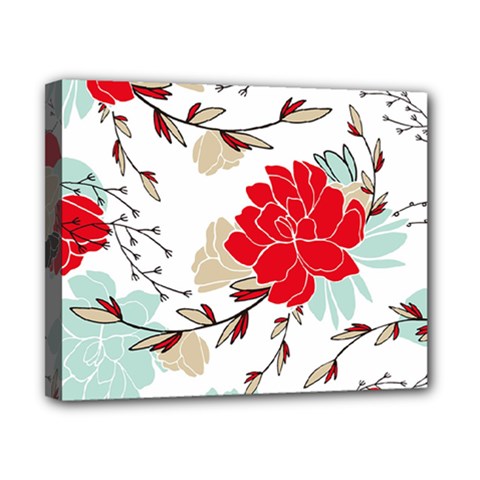 Floral Pattern  Canvas 10  X 8  (stretched) by Sobalvarro