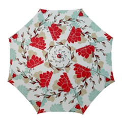 Floral Pattern  Golf Umbrellas by Sobalvarro