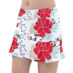 Floral Pattern  Tennis Skorts by Sobalvarro