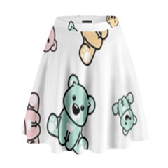 Bears High Waist Skirt by Sobalvarro