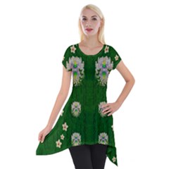 The Way To Freedom One Island One Gnome Short Sleeve Side Drop Tunic by pepitasart