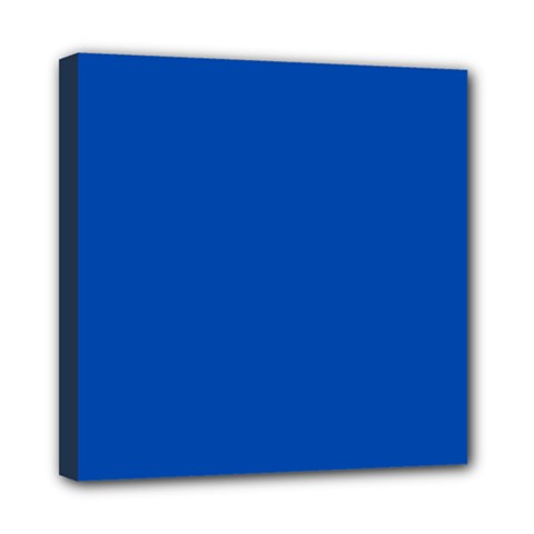True Cobalt Blue Color Mini Canvas 8  X 8  (stretched) by SpinnyChairDesigns