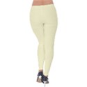 True Cream Color Velvet Leggings View2
