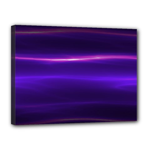 Electric Neon Indigo Black Ombre  Canvas 16  X 12  (stretched)