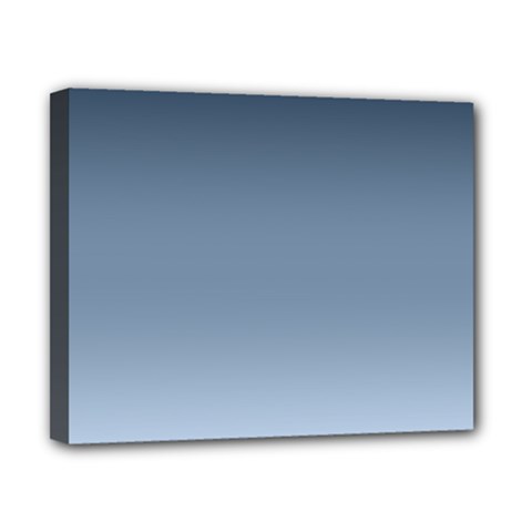 Faded Denim Blue Ombre Gradient Canvas 10  X 8  (stretched) by SpinnyChairDesigns