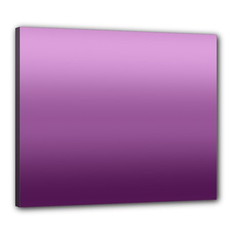 Purple Gradient Ombre Canvas 24  X 20  (stretched) by SpinnyChairDesigns