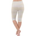 Boho Lemon Chiffon Pattern Lightweight Velour Cropped Yoga Leggings View4
