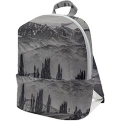 Deserted Landscape Highway, San Juan Province, Argentina Zip Up Backpack
