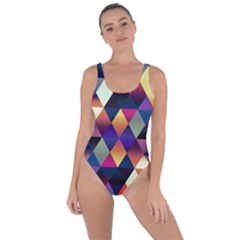 Colorful Geometric  Bring Sexy Back Swimsuit by SpinnyChairDesigns