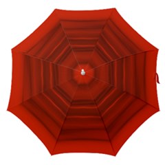 Scarlet Red Ombre Straight Umbrellas by SpinnyChairDesigns