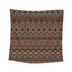 Boho Brown Gold Square Tapestry (small)