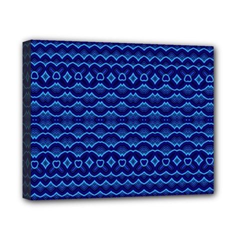 Cobalt Blue  Canvas 10  X 8  (stretched) by SpinnyChairDesigns