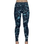 Prussian Blue Music Notes Classic Yoga Leggings