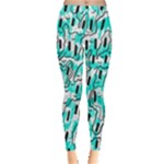 Doodle Art Minimal Drawing Pen Leggings 